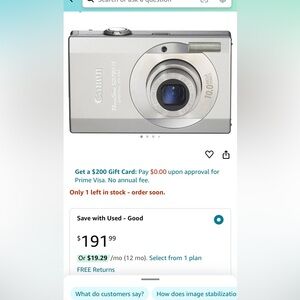 Used canon digital camera